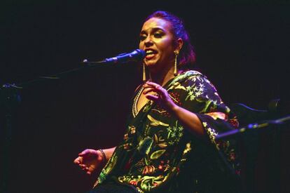 María Terremoto en el Festival Internacional del Cante de las Minas de La Unión.