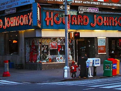 El último restaurante de Howard Johnson en Times Square, Nueva York.