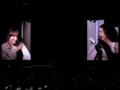 Aitana confiesa ante Rosalía y todo el público de Madrid que Sebastián Yatra no podía serle fiel