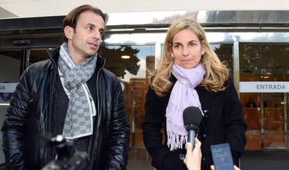 Arantxa Sánchez Vicario y su marido, Josep Santacana, en una imagen de febrero de 2016.