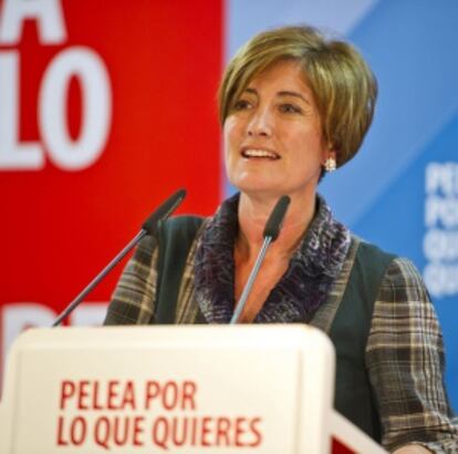 La candidata del PSOE por Cantabria, Puerto Gallego.