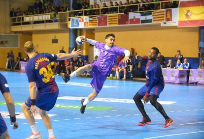 Imagen del partido entre el Guadalajara y el Barça.