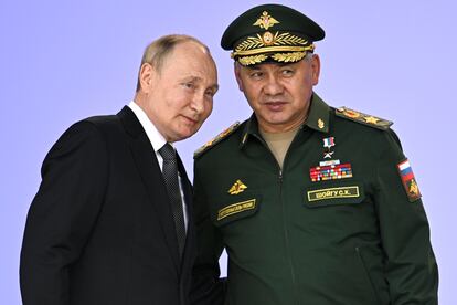 Putin y Shoigú, en Moscú el pasado agosto. 