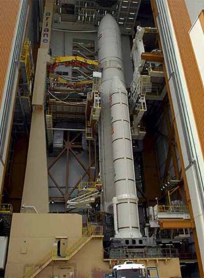 Imagen del cohete 'Ariane 5' en Kurú