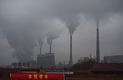 Una planta eléctrica alimentada por carbón en la provincia china de Shanxi, en una imagen de archivo.