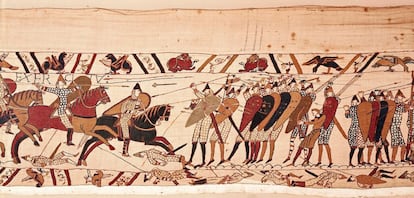 Otra de las aportaciones de Francia al listado es el tapiz de Bayeux. Considerado por algunos como el primer cómic de la historia, se trata de una enorme tela del siglo XI en la que está bordada la historia previa a la conquista normanda de Inglaterra, que culminó con la batalla de Hastings. Se conserva y exhibe desde los años ochenta en el Musée de la Tapisserie de la ciudad de Bayeux, en Normandía.