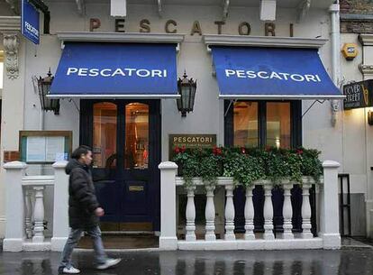 El restaurante Pescatori, en el barrio de Mayfair, en el que se han encontrado restos de polonio.