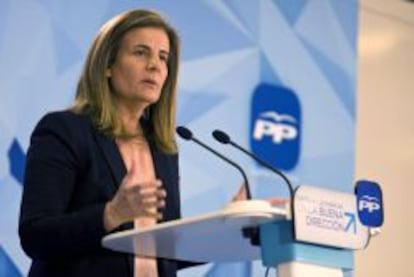 La ministra de Empleo y Seguridad Social, Fátima Báñez.