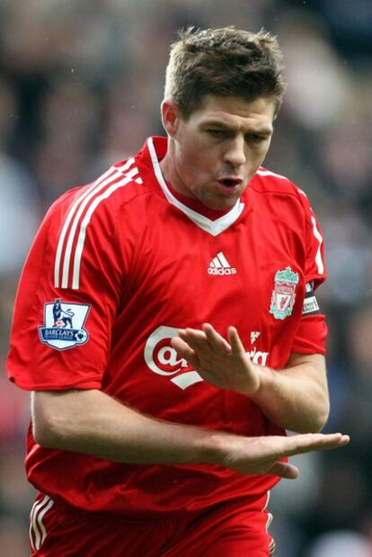 El capitán del Liverpool, Steven Gerrard.