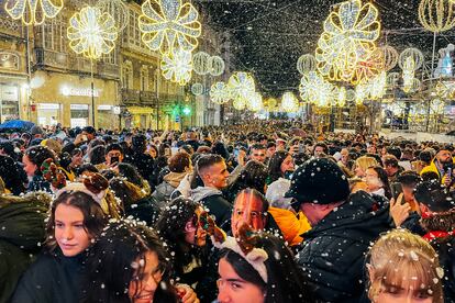 Acto de encendido de las luces de Navidad por parte del alcalde de Vigo Abel Caballero, el pasado mes de noviembre.