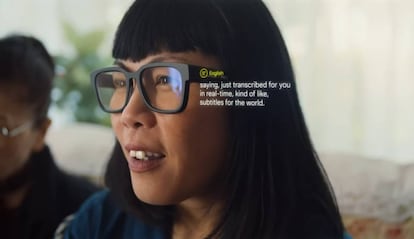 Aspecto de las gafas de realidad aumentada de Google.