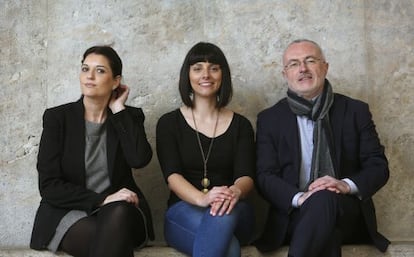 Fabiola Meco, Sandra Mínguez y Antonio Montiel, sexta, segunda y primero en la lista de Clar que Podem para las autonómicas.