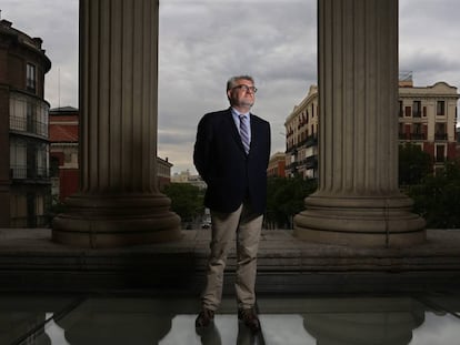 Miguel Falomir, director del museo del Prado, en el Casón del Buen Retiro.