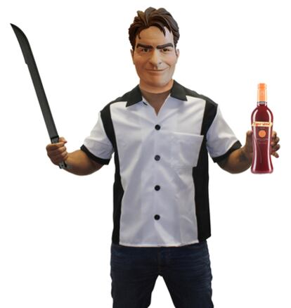 Charlie Sheen tiene todas las papeletas para convertirse en el disfraz más popular de Halloween 2011