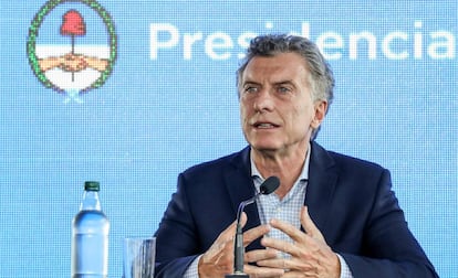 O presidente Mauricio Macri, em março, durante ato público na província de Jujuy (norte).