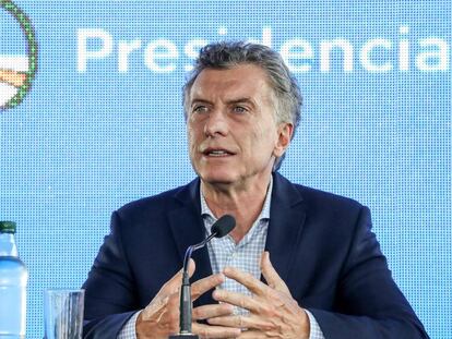 O presidente Mauricio Macri, em março, durante ato público na província de Jujuy (norte).