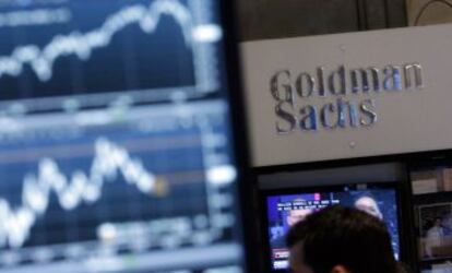 Puesto de Goldman Sachs en el New York Stock Exchange