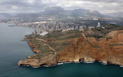 Vista de el Parque natural de Serra Gelada, en Benidorm.