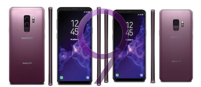 Pantalla delantera y trasera del Galaxy S9+ y Galaxy S9.