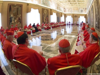 Celebración del Consistorio Ordinario Público para las canonizaciones de varios beatos.