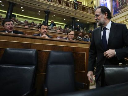 Mariano Rajoy, en el Congreso de los diputados.