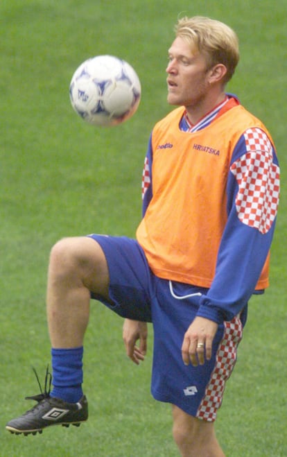 Robert Prosinecki, durante el Mundial de Francia (1998).