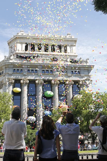 La sede del Instituto Cervantes, en Madrid, durante el Día del Español celebrado en junio.