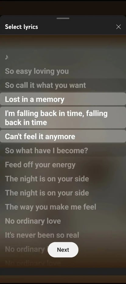 Compartir parte de la letra de una canción con YouTube Music