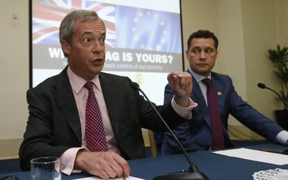 El político británico Nigel Farage.