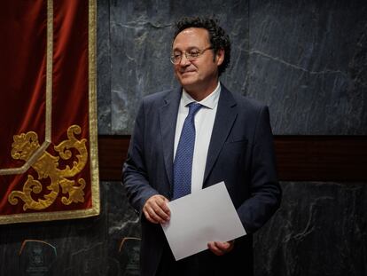 El fiscal general del Estado, Álvaro García Ortiz, en la sede del Consejo General del Poder Judicial (CGPJ), el pasado 21 de junio, en Madrid.