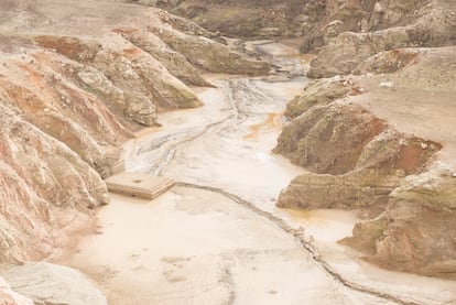 El pantano de la Baells, en la barcelonesa comarca del Berguedà, retratado el 11 de febrero de este año. En aquel momento se encontraba al 19,82% de su capacidad.