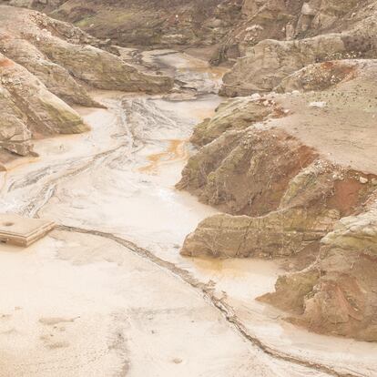 El pantano de la Baells, en la barcelonesa comarca del Berguedà, retratado el 11 de febrero de este año. En aquel momento se encontraba al 19,82% de su capacidad.