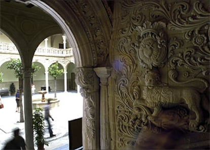 Vista del interior del palacio de Jabalquinto.