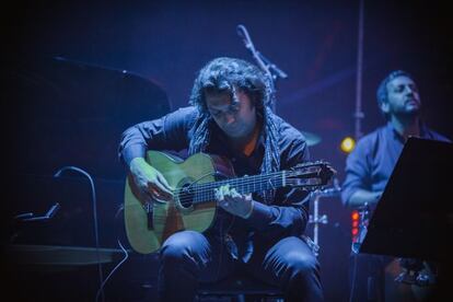 El guitarrista Josemi Carmona, en la actuaci&oacute;n de &#039;OK World&#039; en Oslo. 