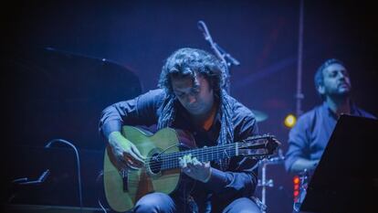 El guitarrista Josemi Carmona, en la actuaci&oacute;n de &#039;OK World&#039; en Oslo. 