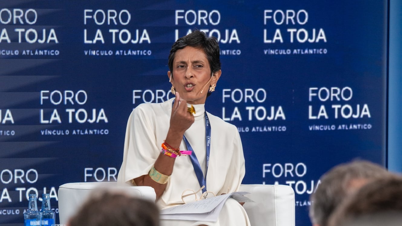 Kissy Chandiramani, vicepresidenta segunda de Ceuta, en una imagen del Foro La Toja.