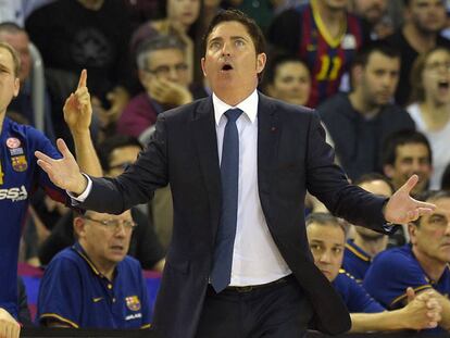 Xavi Pascual y Oleson en el cuarto partido ante el Loko.