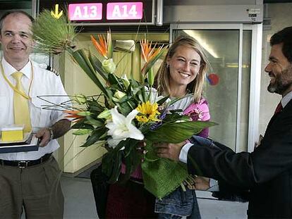 La pasajera cuatro millones en el aeropuerto de Valencia