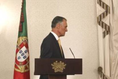 El presidente portugués, Cavaco Silva.