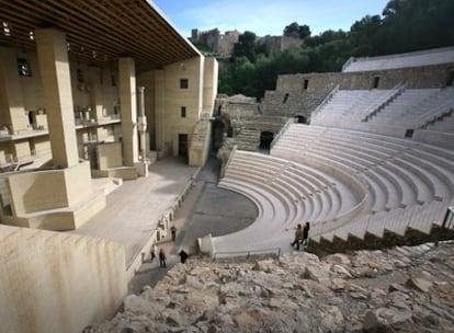 Vista del Teatro Romano de Sagunto el pasado abril.