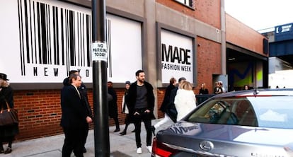 Entrada de los Milk Studios de Nueva York, donde se celebra la semana de la moda 'no oficial' de la Gran Manzana.