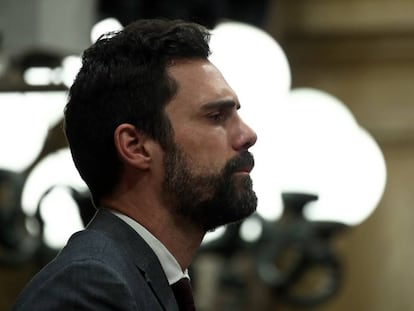 El president del Parlament, Roger Torrent.