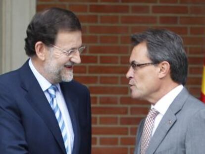 Rajoy y Mas en una reunión en la Moncloa, el pasado mes de Septiembre.