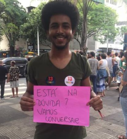 Lucas Soares, neste sábado no Rio.