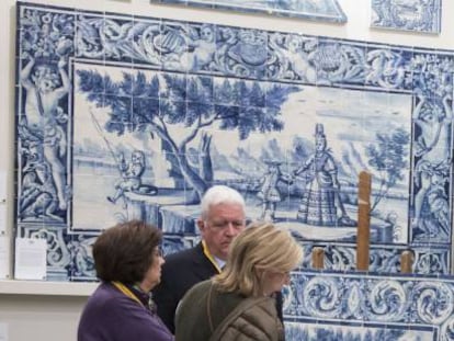 Exhibici&oacute;n de azulejos en Feriarte. 
