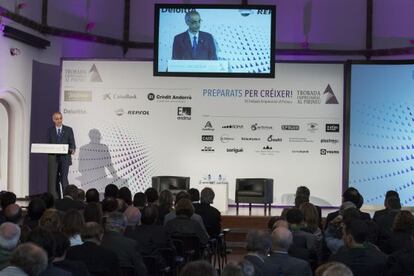 Antoni Martí, ayer durante su conferencia.