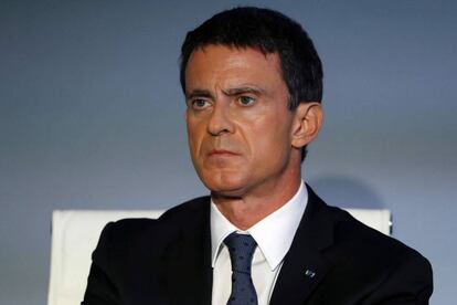 Manuel Valls, este viernes, en la presentaci&oacute;n de una campa&ntilde;a contra el yihadismo, en Par&iacute;s.