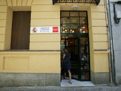 Juzgados de lo mercantil en Madrid.