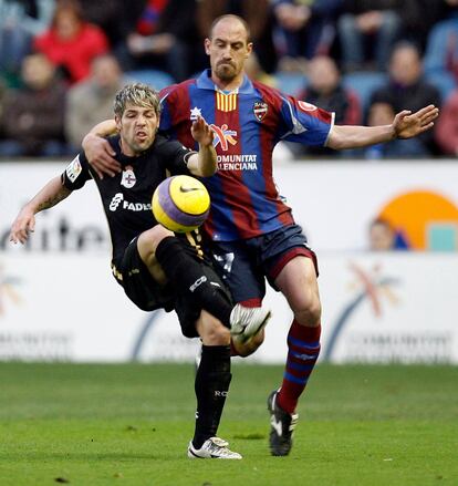 Luis Rubiales cuando era jugador del Levante, en 2007. 