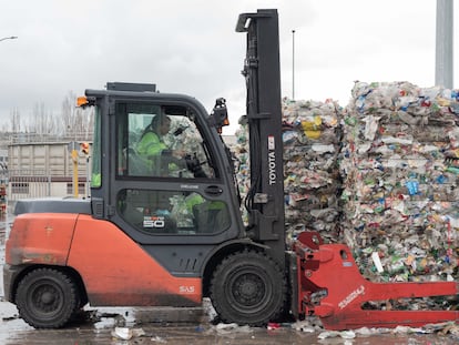 Planta de reciclaje de plástico de Les Franqueses del Vallès (Barcelona).